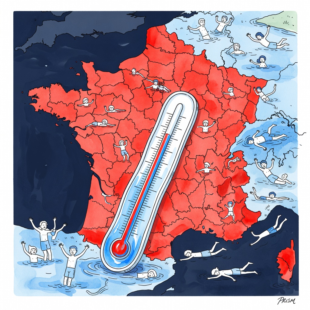 La canicule du 23 juin fait de mardi la plus chaude journée jamais enregistrée en France.