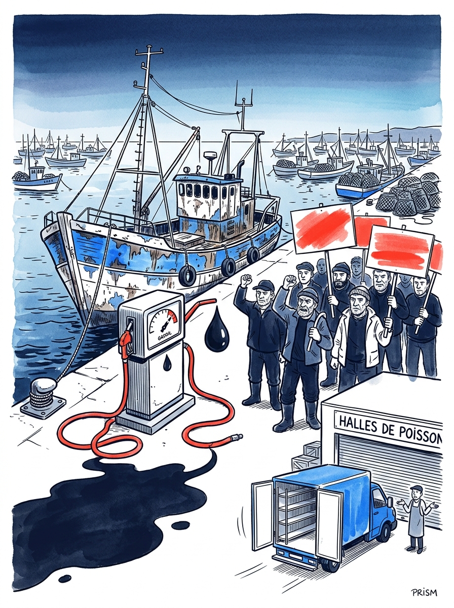 L'explosion des prix du carburant déclenche une grève illimitée des pêcheurs menaçant l'approvisionnement alimentaire national
