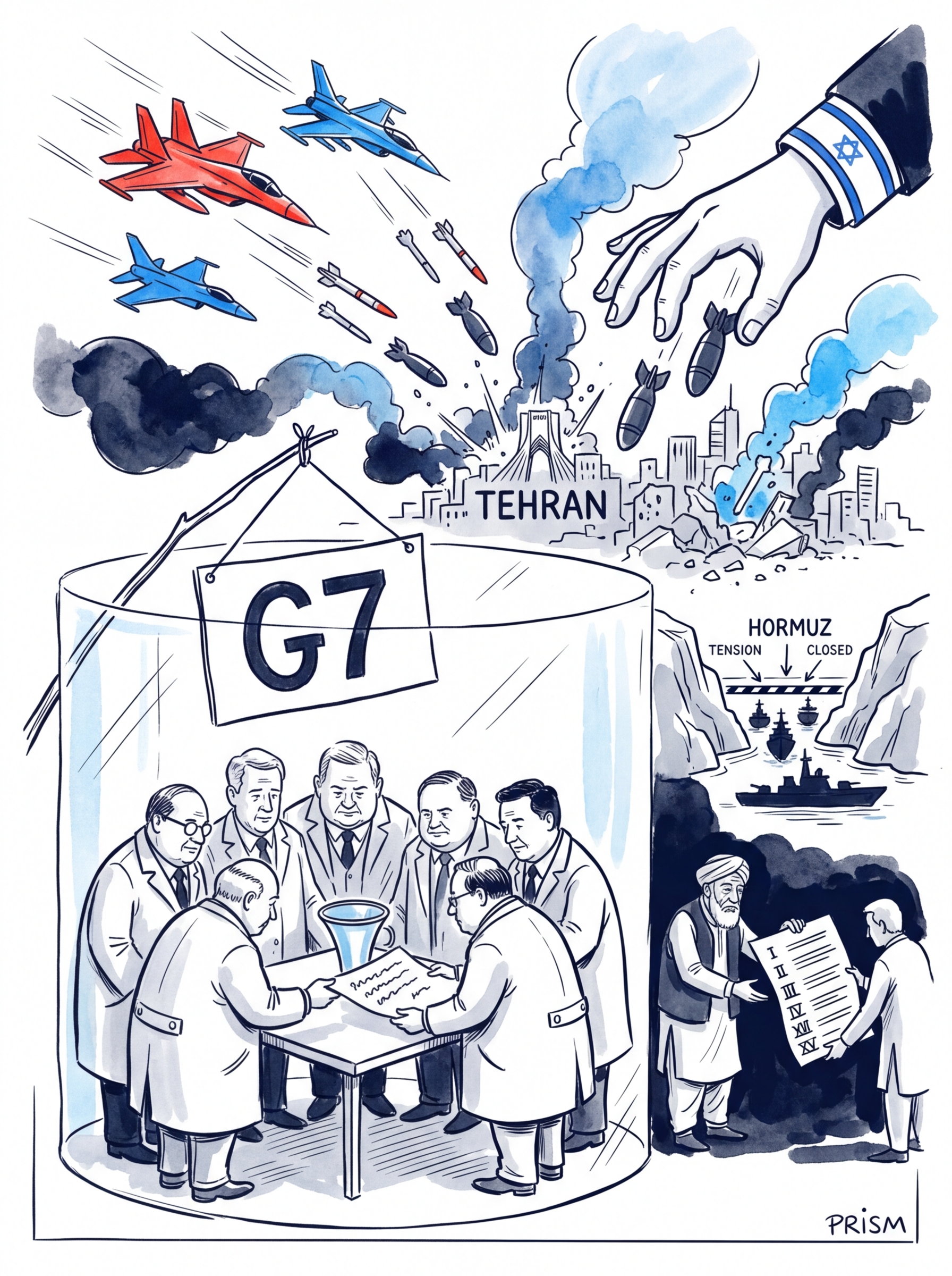 EN DIRECT, guerre en Iran : le G7 lance un appel commun pour « un arrêt immédiat » des attaques contre les populations et les infrastructures civiles