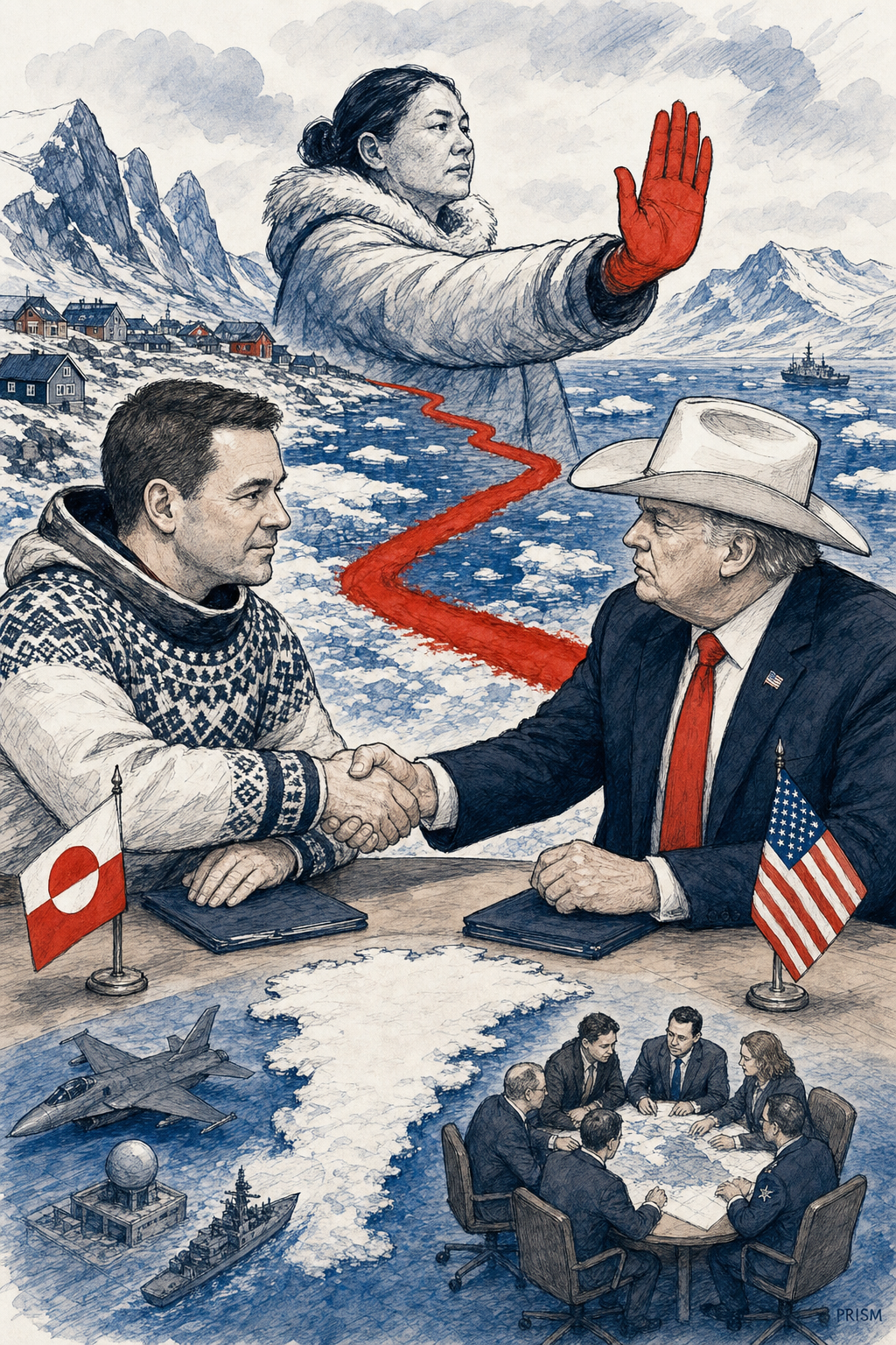 Groenland : Rencontre 'constructive' avec l'émissaire Trump, mais Nuuk maintient son veto sur l'autodétermination et la vente du territoire