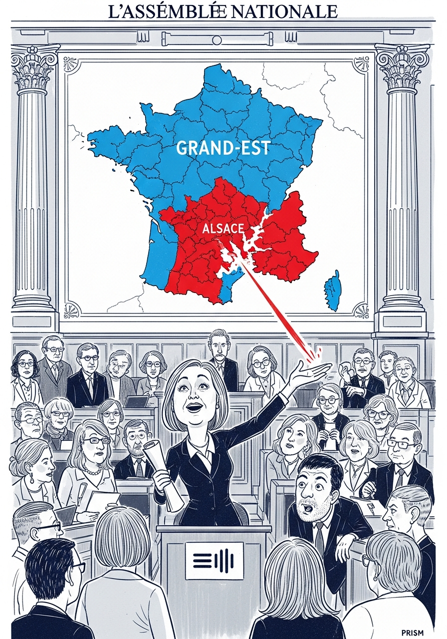 L'Assemblée nationale examine une proposition de loi pour sortir l'Alsace de la région Grand-Est
