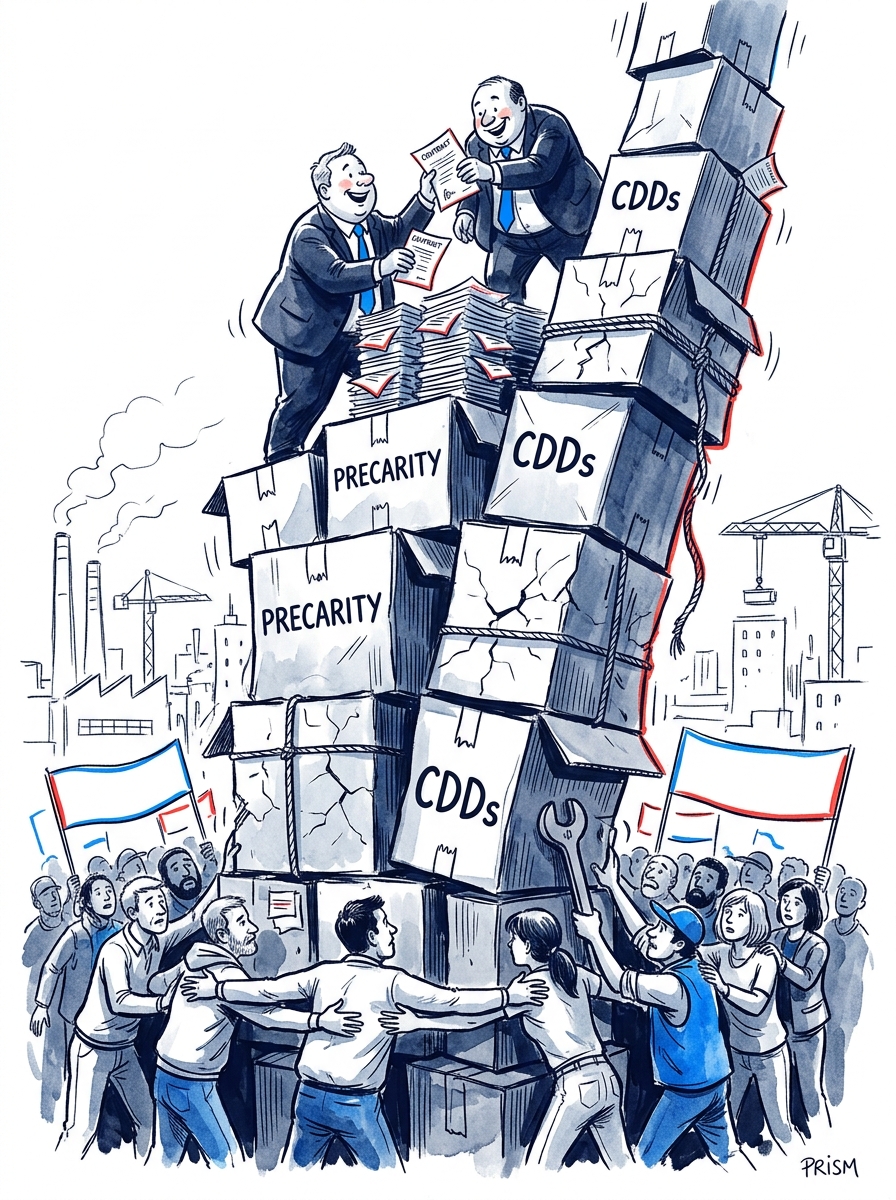 Le patronat propose de supprimer la limite de renouvellement des CDD, provoquant un blocage syndical majeur.