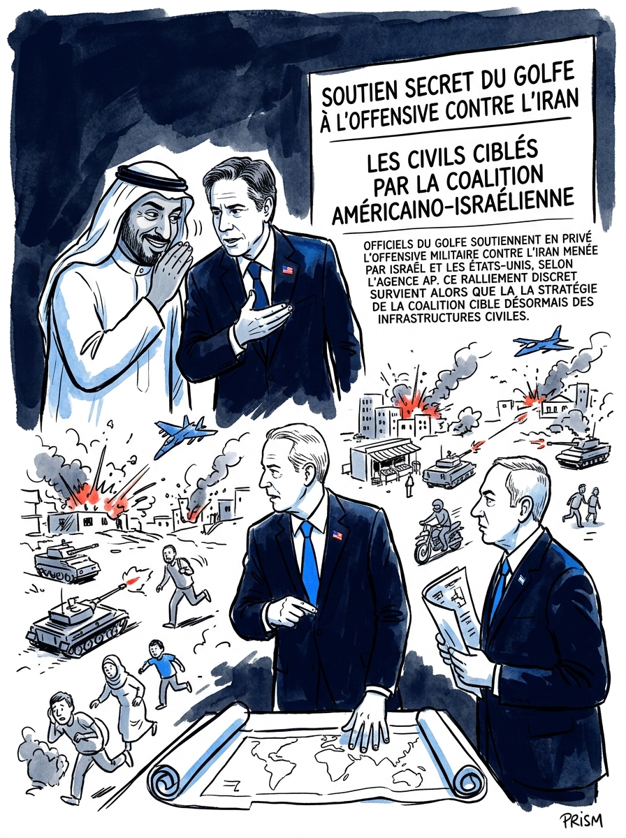 Soutien secret du Golfe à l'offensive contre l'Iran : les civils ciblés par la coalition américano-israélienne