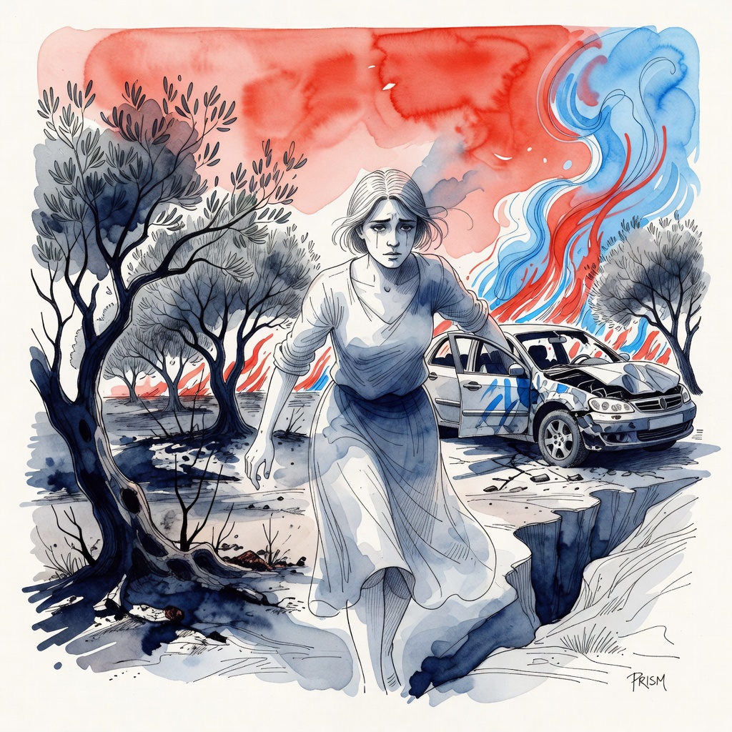 La Française Stéphanie Navarro est portée disparue après avoir fui en voiture l'incendie meurtrier en Andalousie.