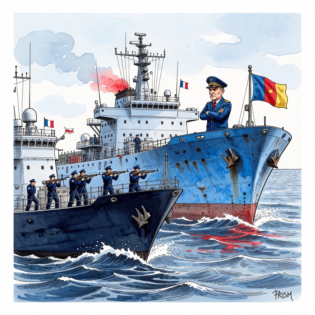 La France arraisonne un quatrième pétrolier russe de la flotte fantôme dans l'Atlantique