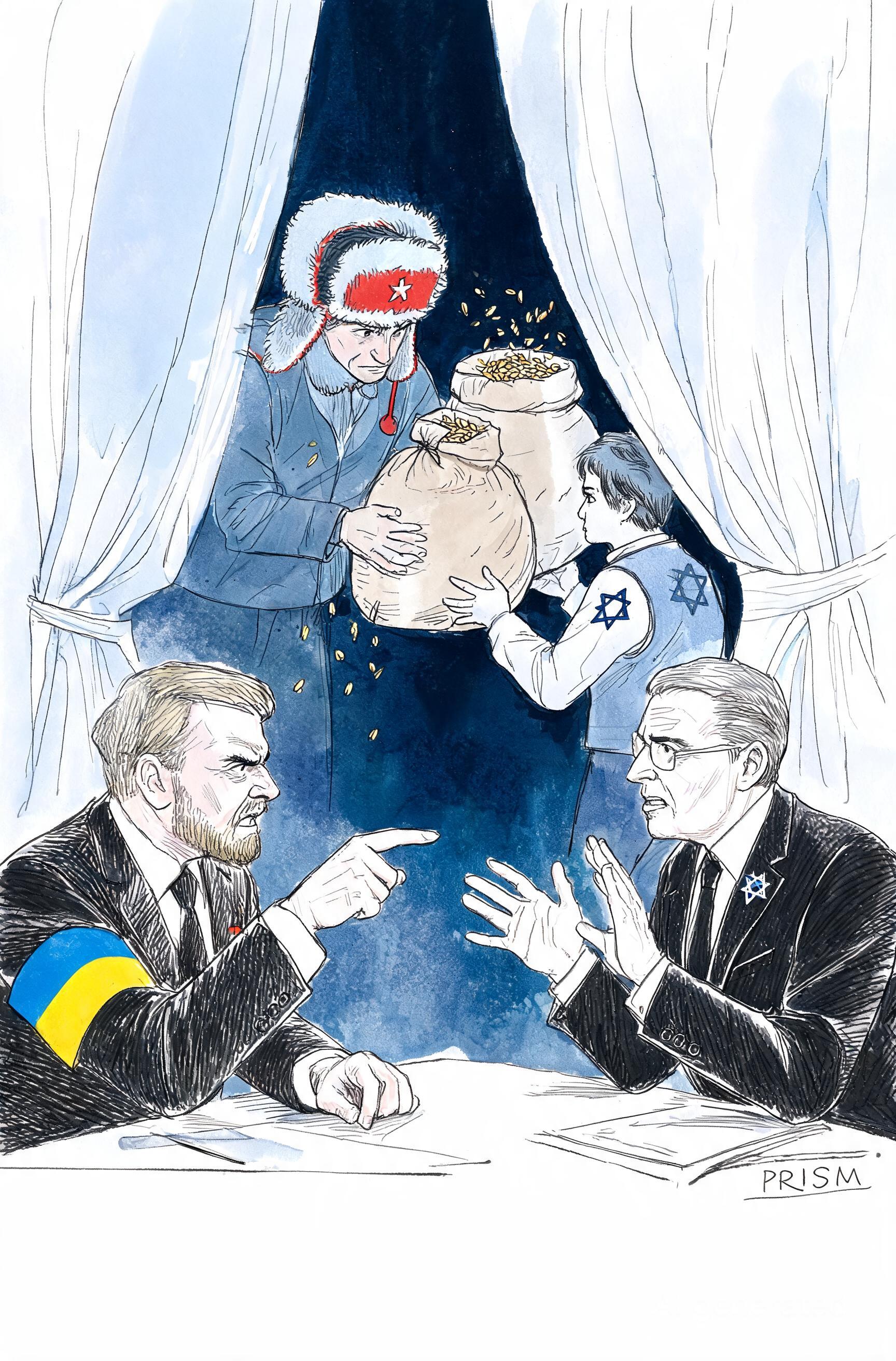 L'Ukraine accuse Israël d'importer des céréales volées par la Russie, provoquant une crise diplomatique majeure