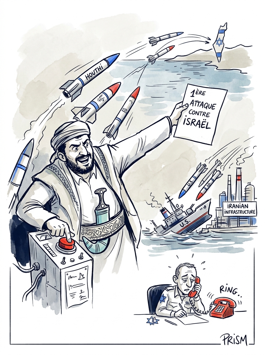 Les houthis revendiquent leur première attaque contre Israël depuis le début de la guerre au Moyen-Orient