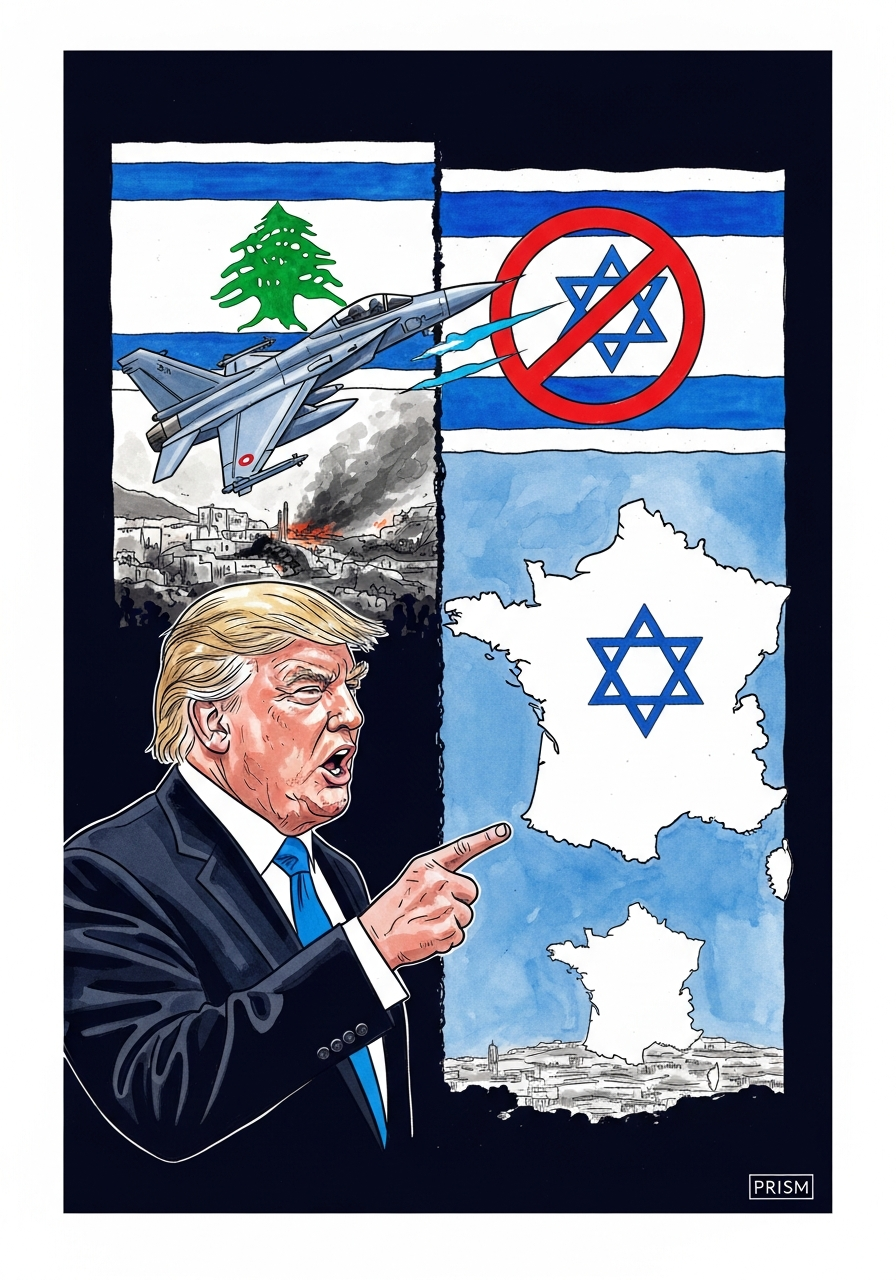 Crise diplomatique : Trump fustige la France tandis qu'Israël boycotte son armement et occupe le Sud-Liban.
