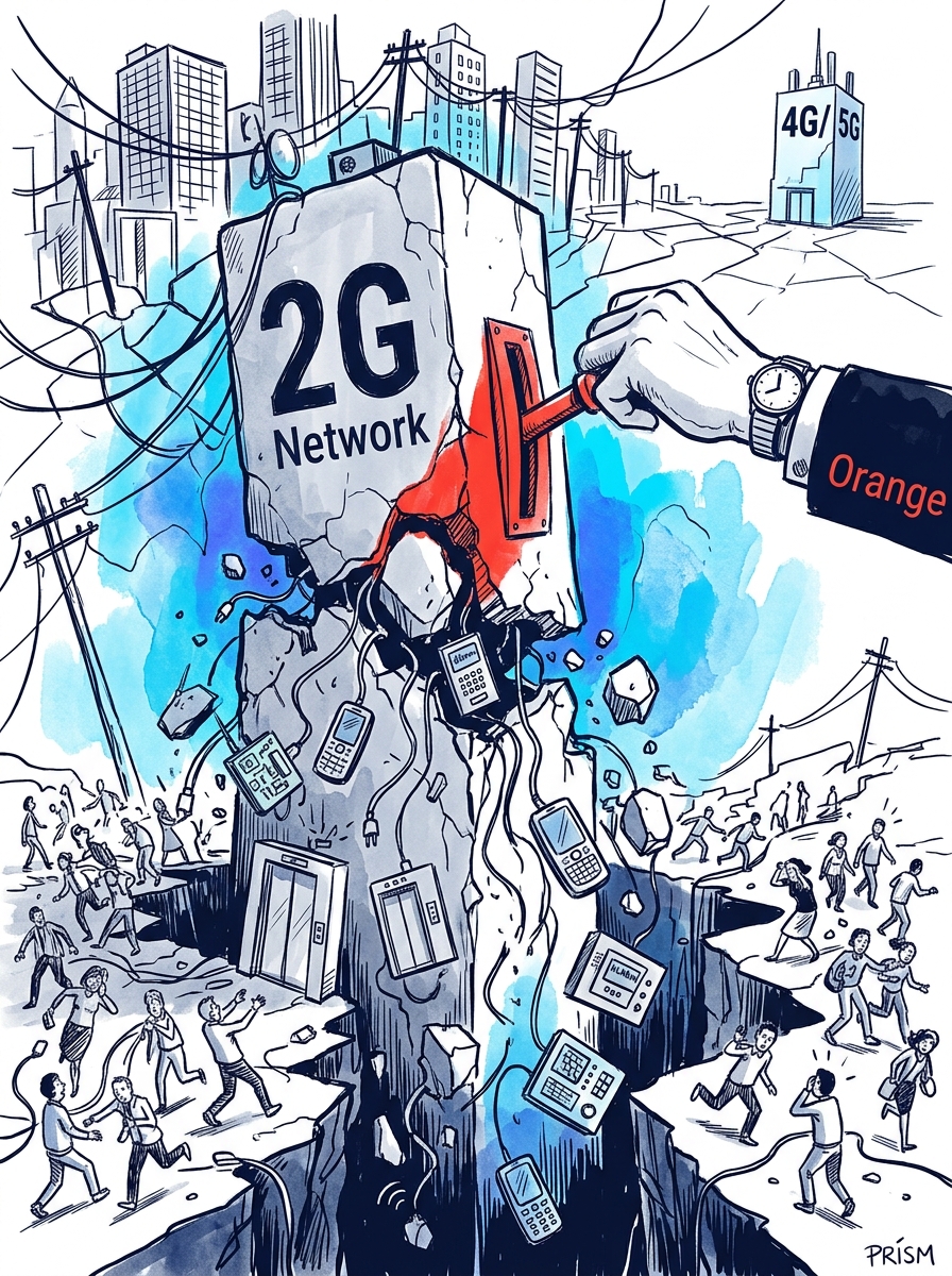 La France déconnecte progressivement son réseau 2G dès le 1er avril, menaçant des millions d'équipements critiques