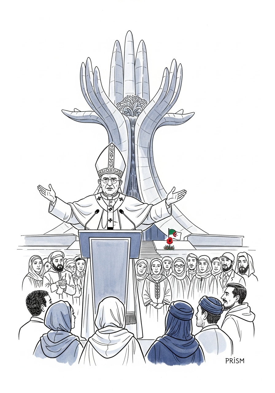 Le pape Léon XIV appelle au pardon à Alger pour apaiser les mémoires de la guerre