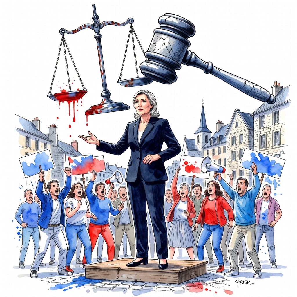 Marine Le Pen lance sa campagne présidentielle à La Flèche sous la menace d'une inéligibilité définitive examinée par la Cour de cassation.