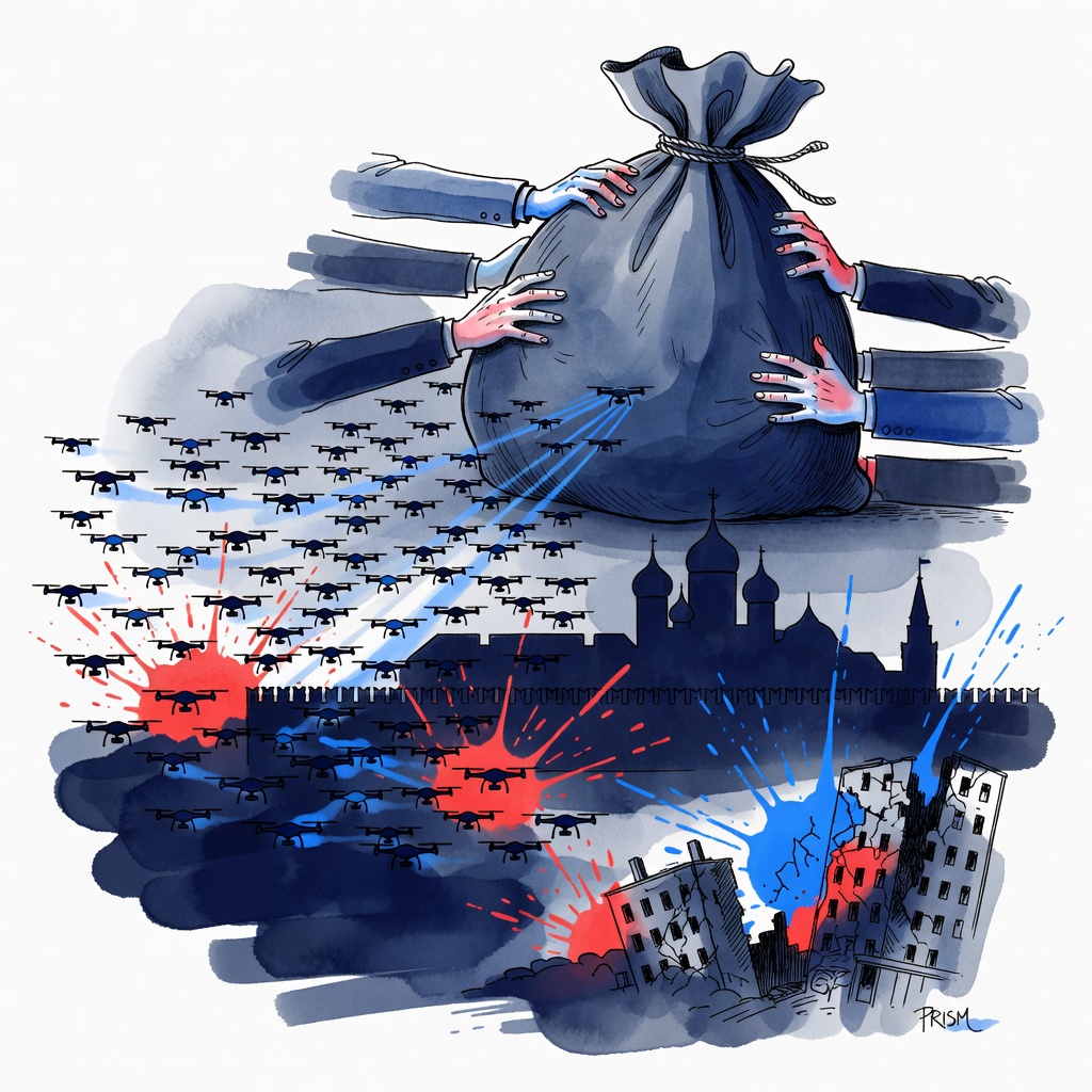 L'Ukraine lance plus de 430 drones sur Moscou à la veille du sommet de l'Otan, intensifiant les frappes en profondeur en Russie.