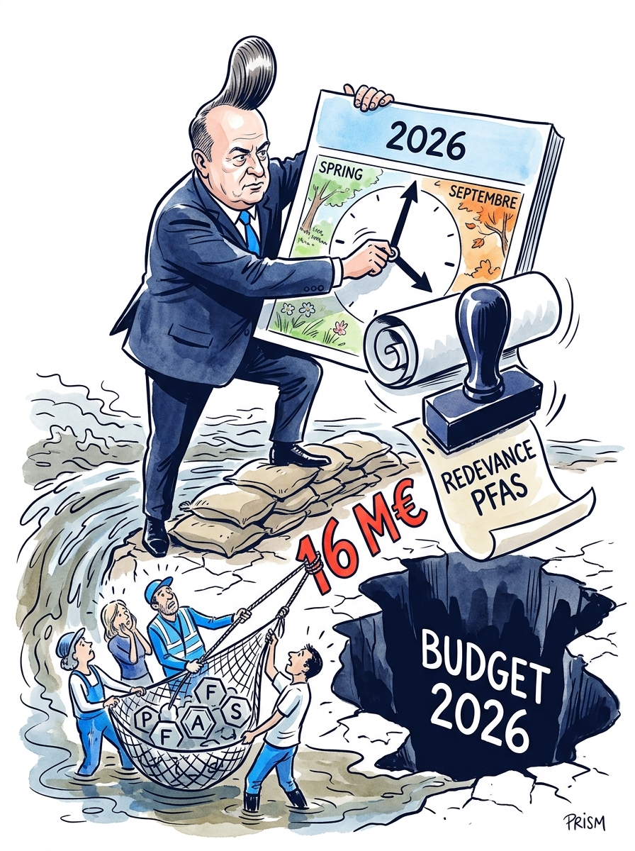 Matignon décale la taxe PFAS à septembre 2026, privant la dépollution de 16 millions d'euros