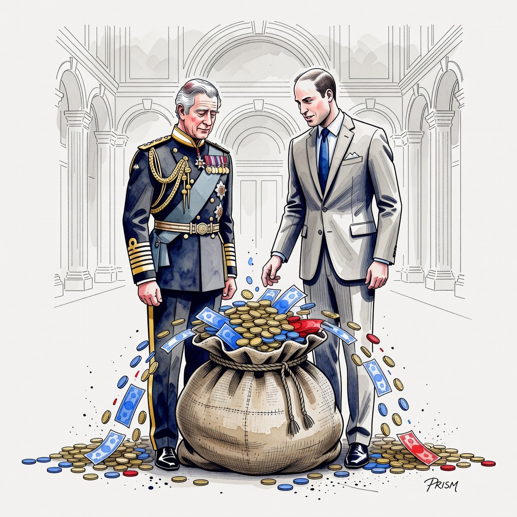 Charles III et William révèlent avoir payé plus de 50 millions de livres d'impôts depuis 2022.