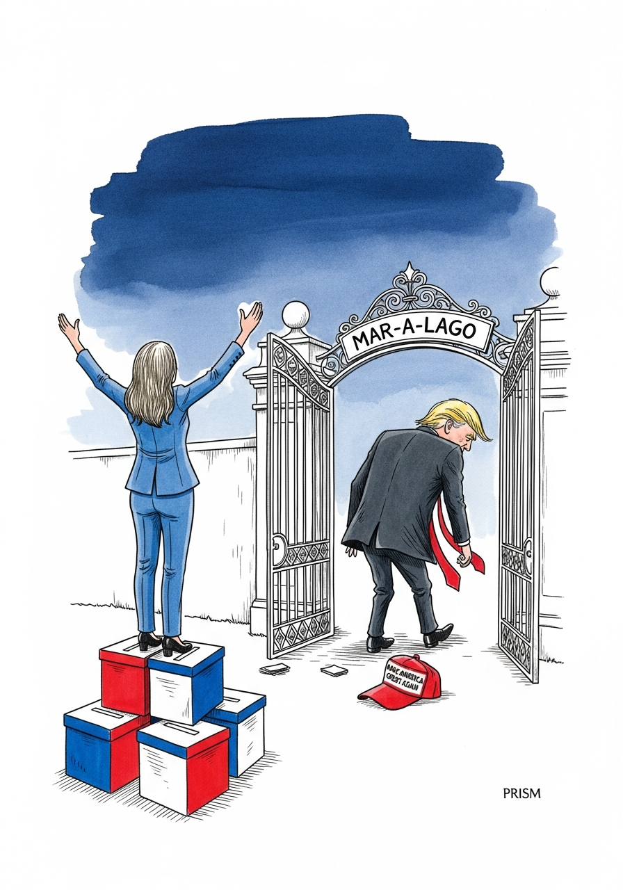 Floride : La démocrate Emily Gregory remporte la circonscription de Mar-a-Lago, fragilisant l'influence locale de Donald Trump.