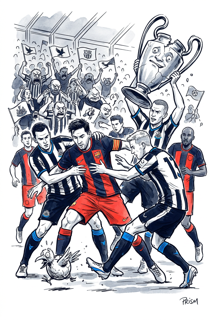Ligue des champions en direct : suivez le 8e de finale aller Newcastle-Barcelone