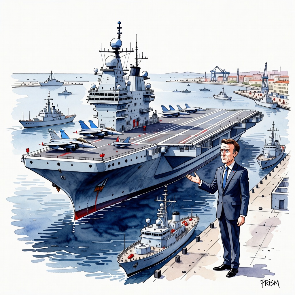 Guerre au Moyen-Orient : le porte-avions Charles de Gaulle rentre à son port d’attache de Toulon, annonce Emmanuel Macron