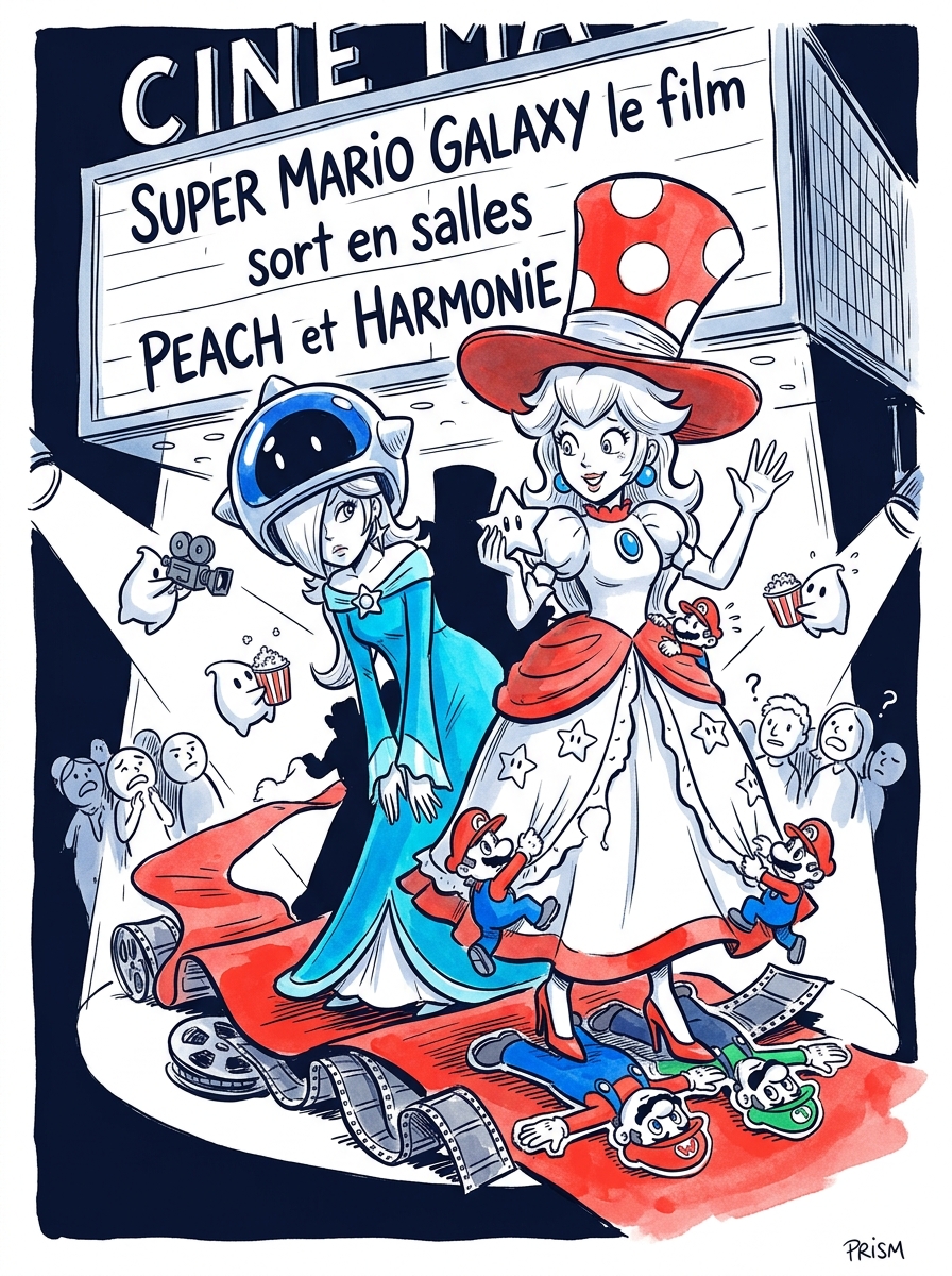 Super Mario Galaxy le film sort en salles et propulse Peach et Harmonie au premier plan