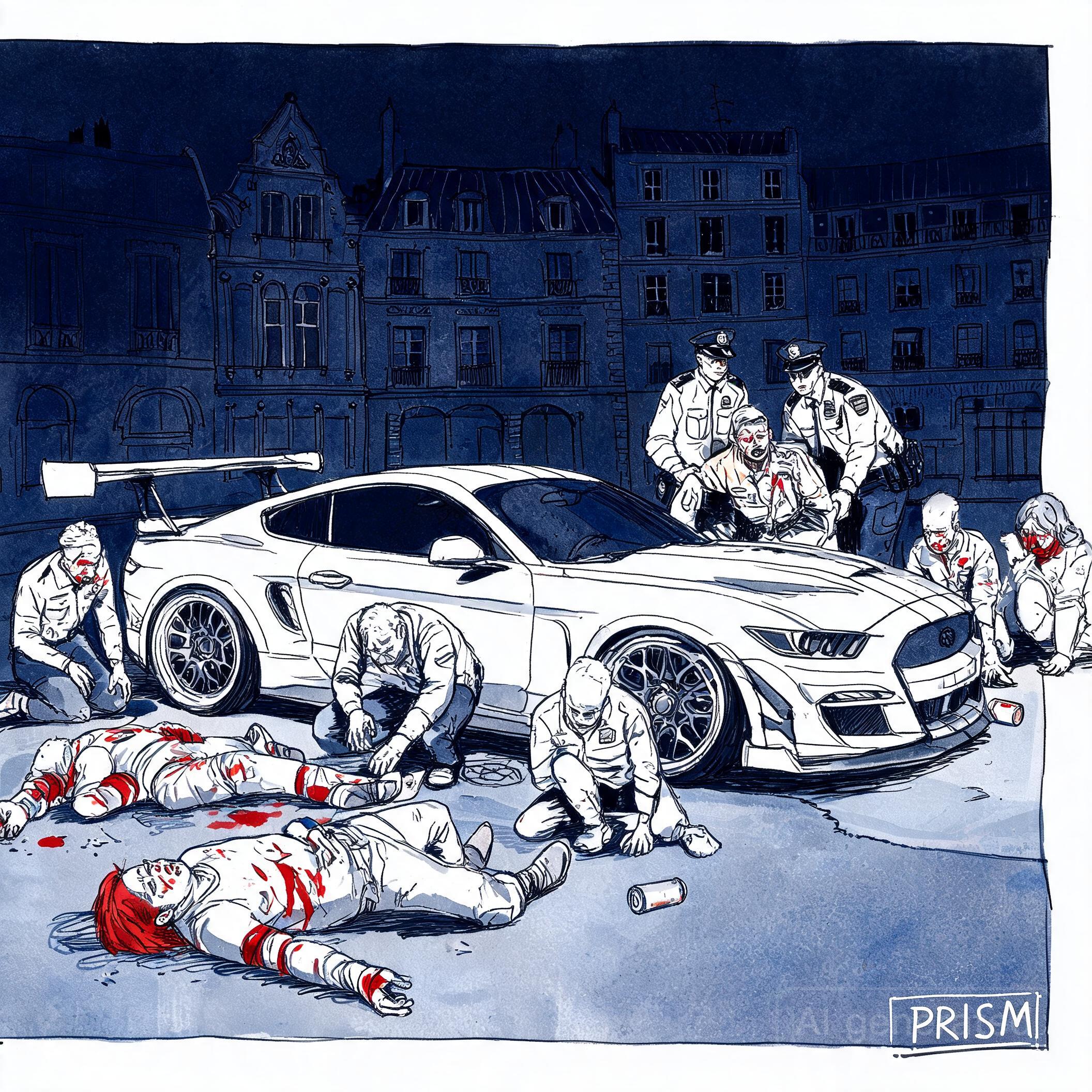 Accident de tuning à Reims : huit blessés dont deux graves, conducteur multirécidiviste interpellé.