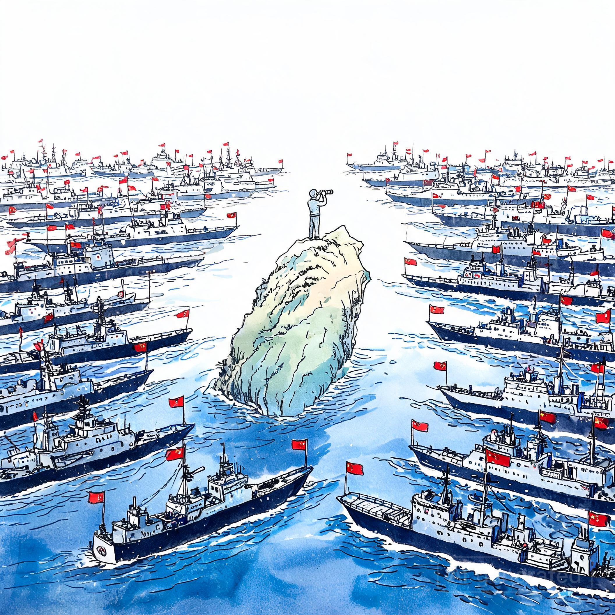 La Chine a déployé "plus de 100 navires" dans les eaux régionales, affirme Taïwan