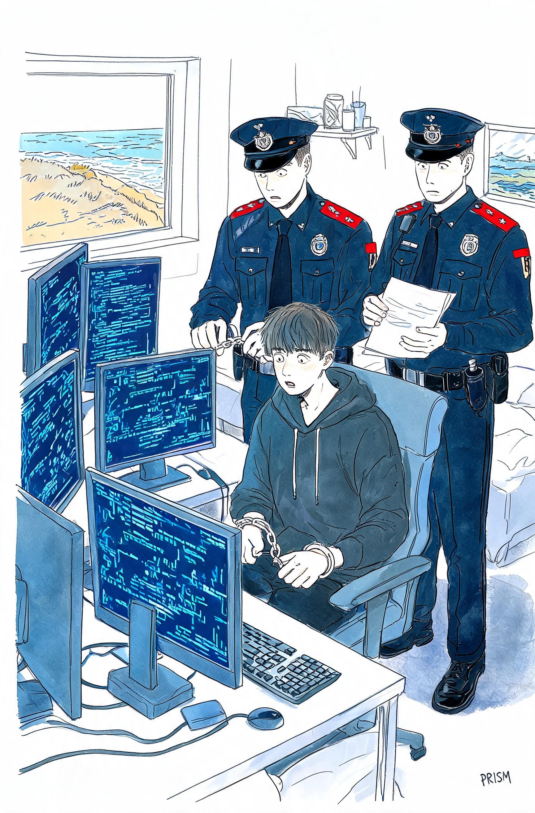 Arrestation d'un hacker en Vendée : 21 ans, 100 piratages présumés, placé en détention provisoire