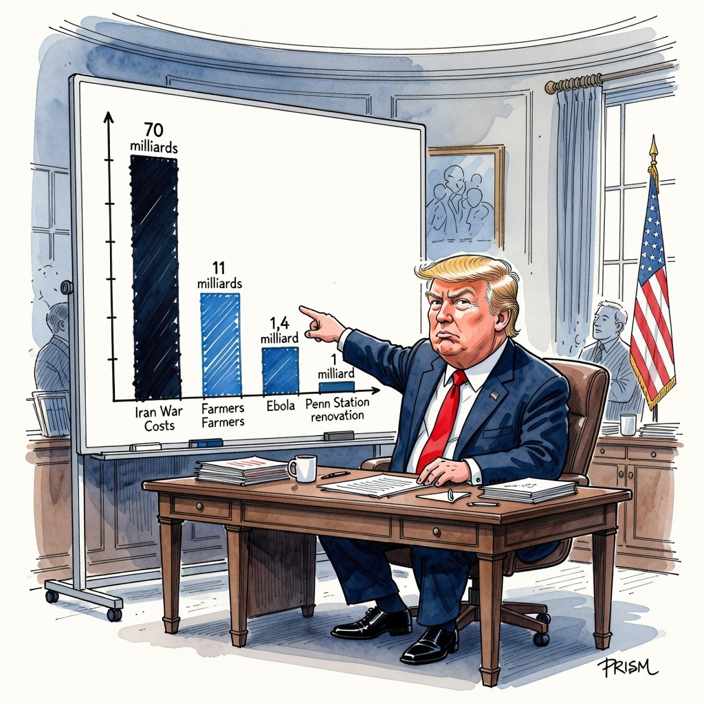 Donald Trump a demandé au Congrès 87,6 milliards de dollars, principalement pour la guerre avec l'Iran.