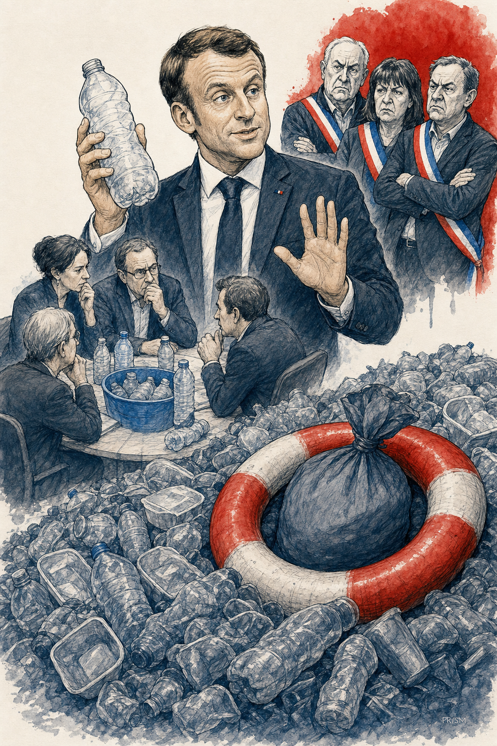 Emmanuel Macron relance l'idée de la consigne sur les bouteilles en plastique