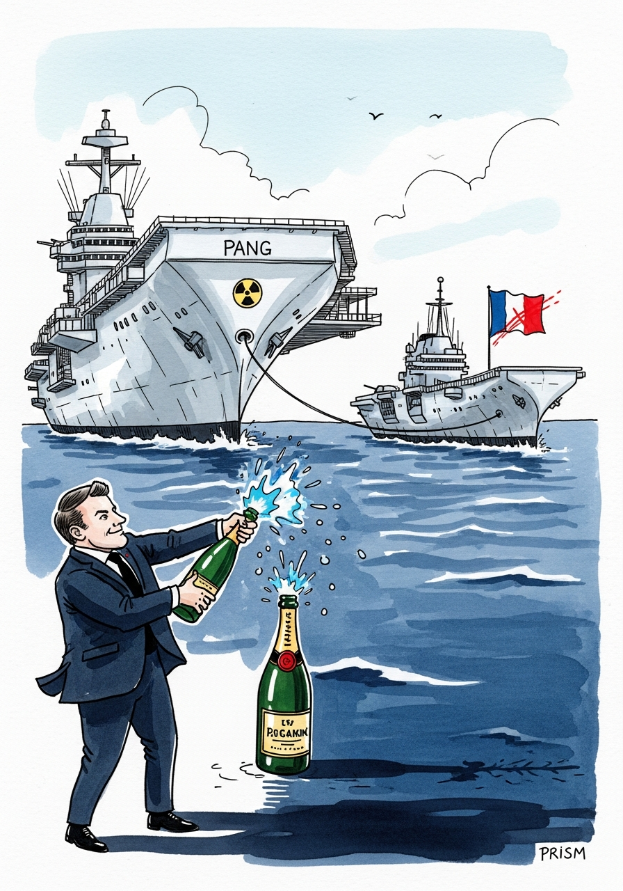 Emmanuel Macron lance le chantier du futur porte-avions français pour assurer la souveraineté maritime dès 2038.