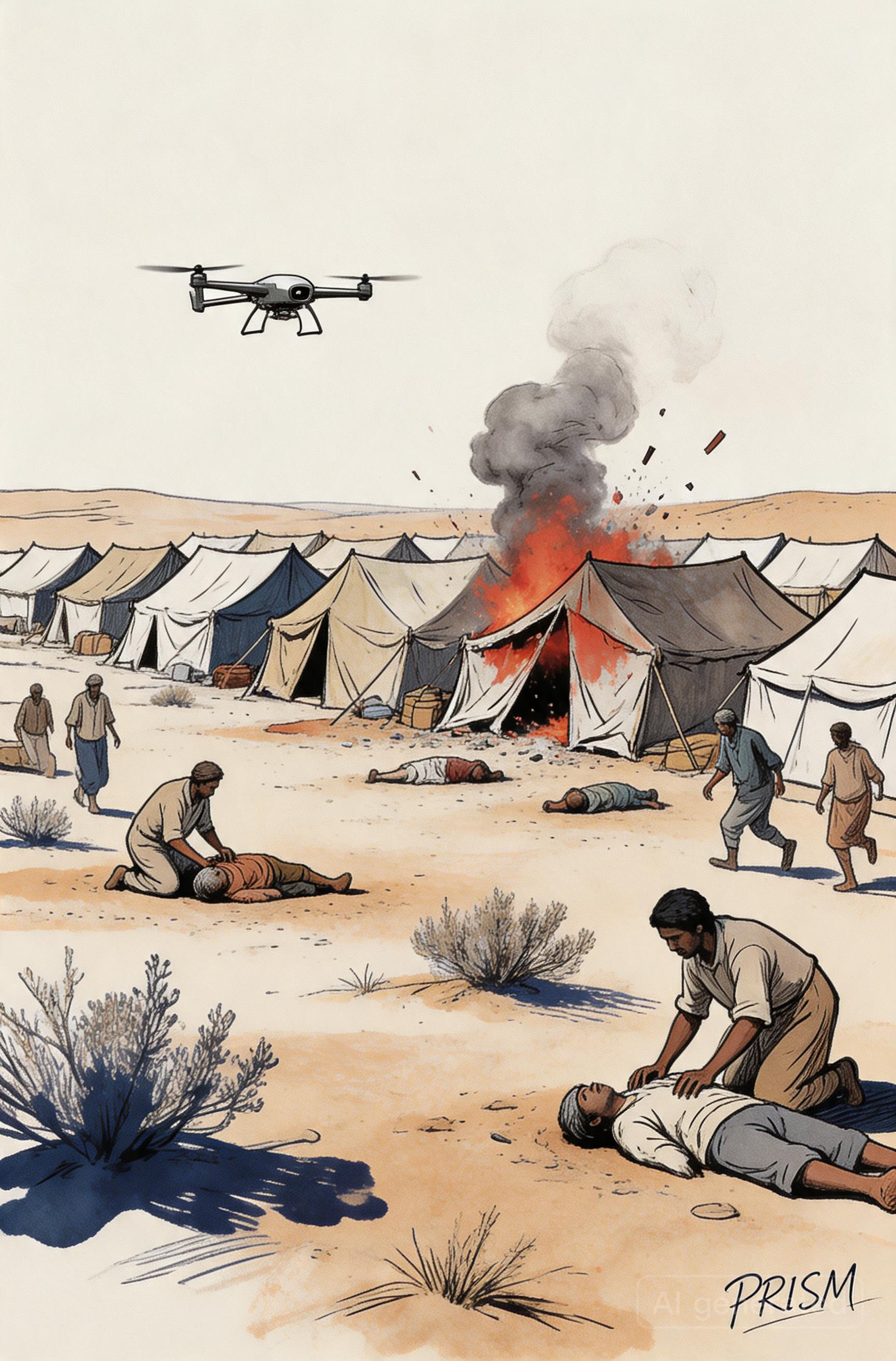 Une frappe de drone de l'armée soudanaise sur un camp de déplacés tue six civils