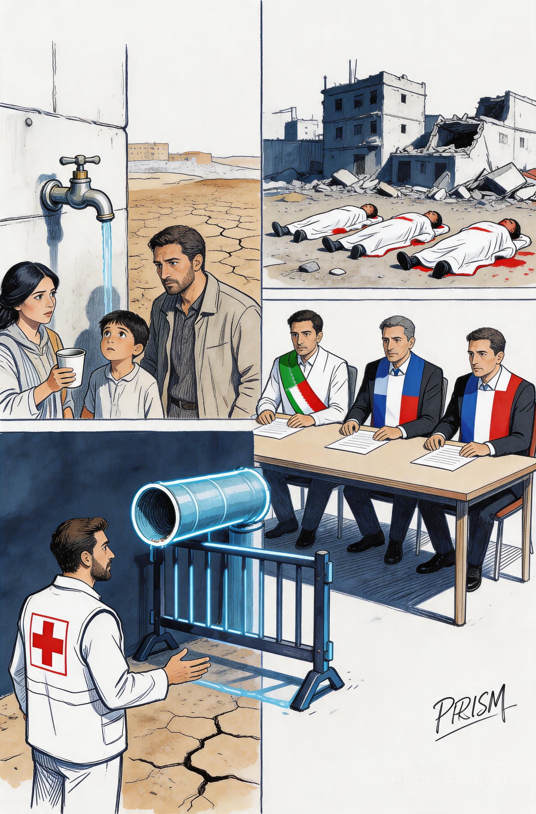 Médecins Sans Frontières accuse Israël d'utiliser l'eau comme arme de guerre aggravant la crise humanitaire