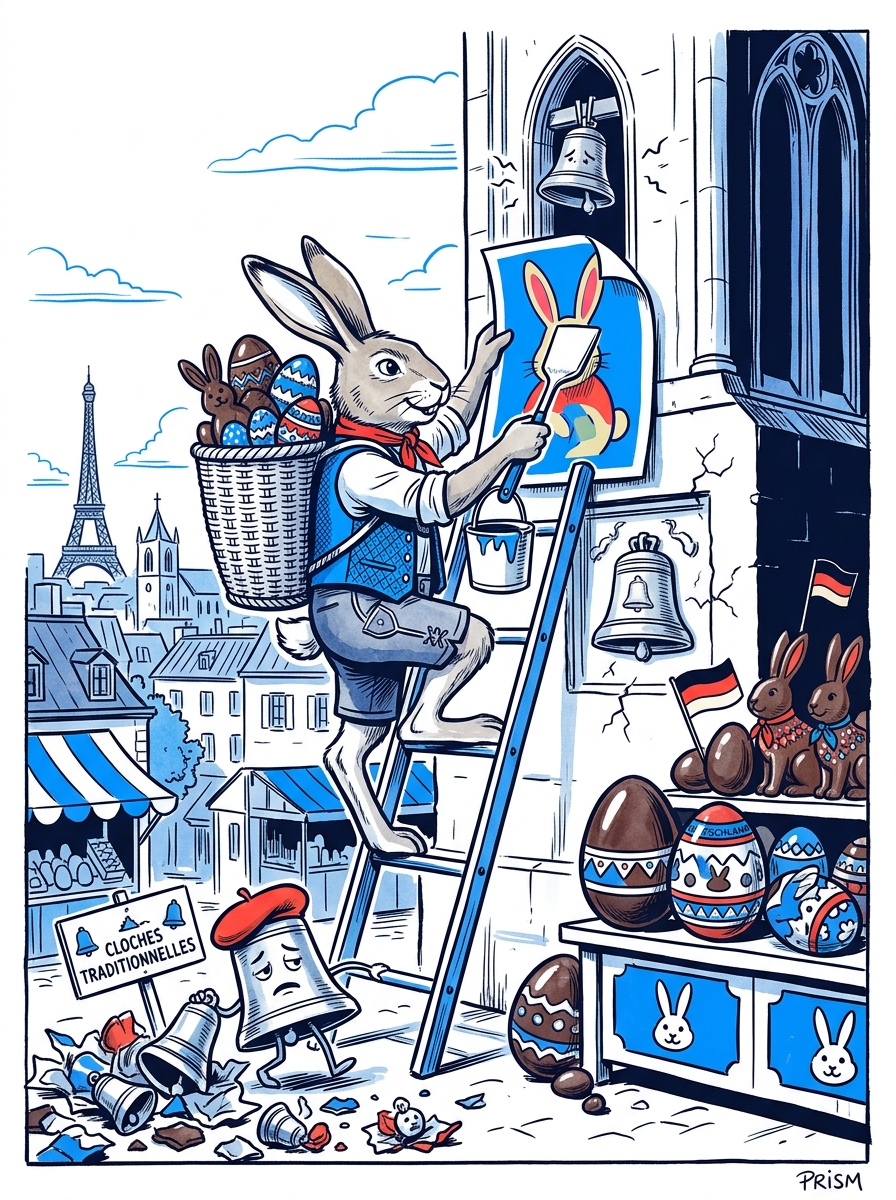 Le lapin de Pâques germanique supplante les cloches françaises avec 44% des ventes de chocolat