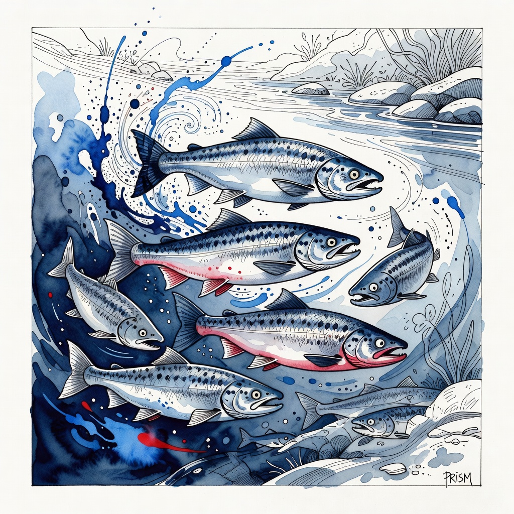 Saumons sous cocaïne : une étude révèle une hyperactivité 1,9 fois supérieure menaçant la biodiversité aquatique
