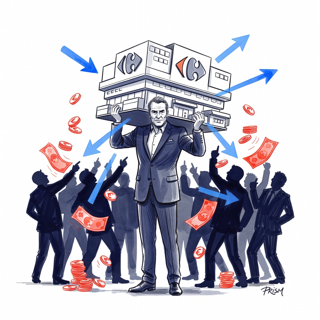 Alexandre Bompard conserve la tête de Carrefour malgré la polémique sur les franchises et la commission d'enquête