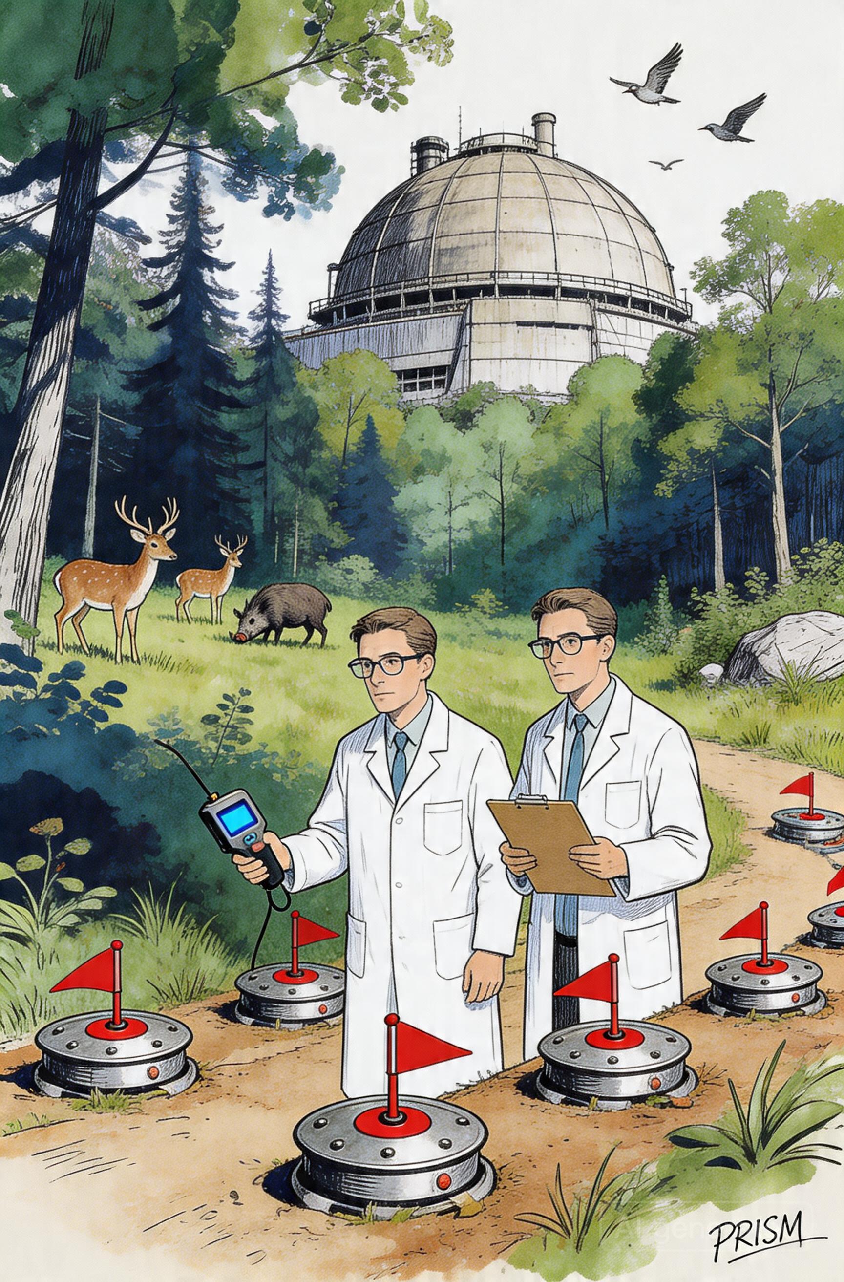 La zone d'exclusion de Tchernobyl protège la biodiversité mais les mines russes bloquent toute recherche scientifique.