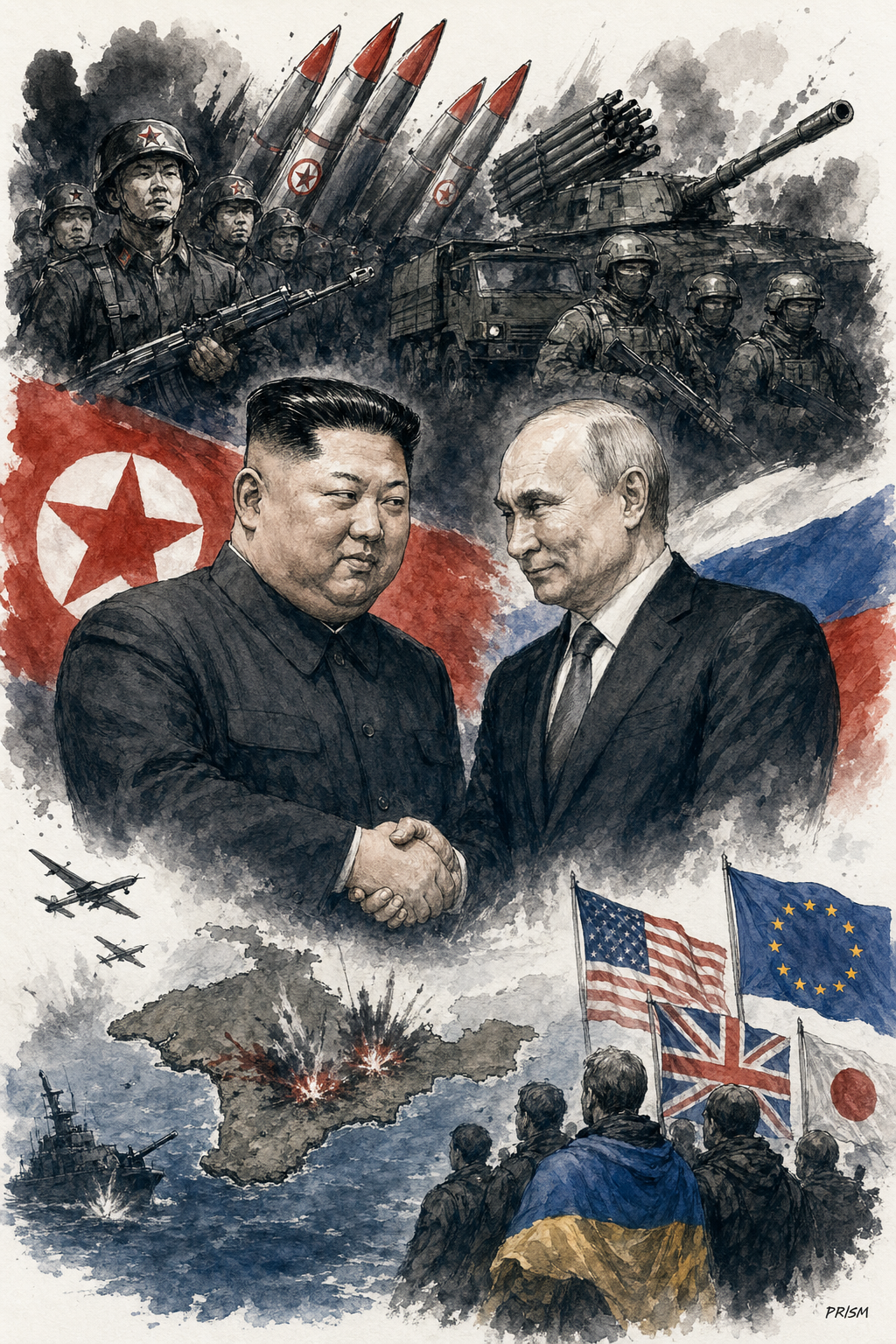 Kim Jong-un soutient l'invasion russe pour consolider une alliance militaire stratégique face à l'Ukraine.