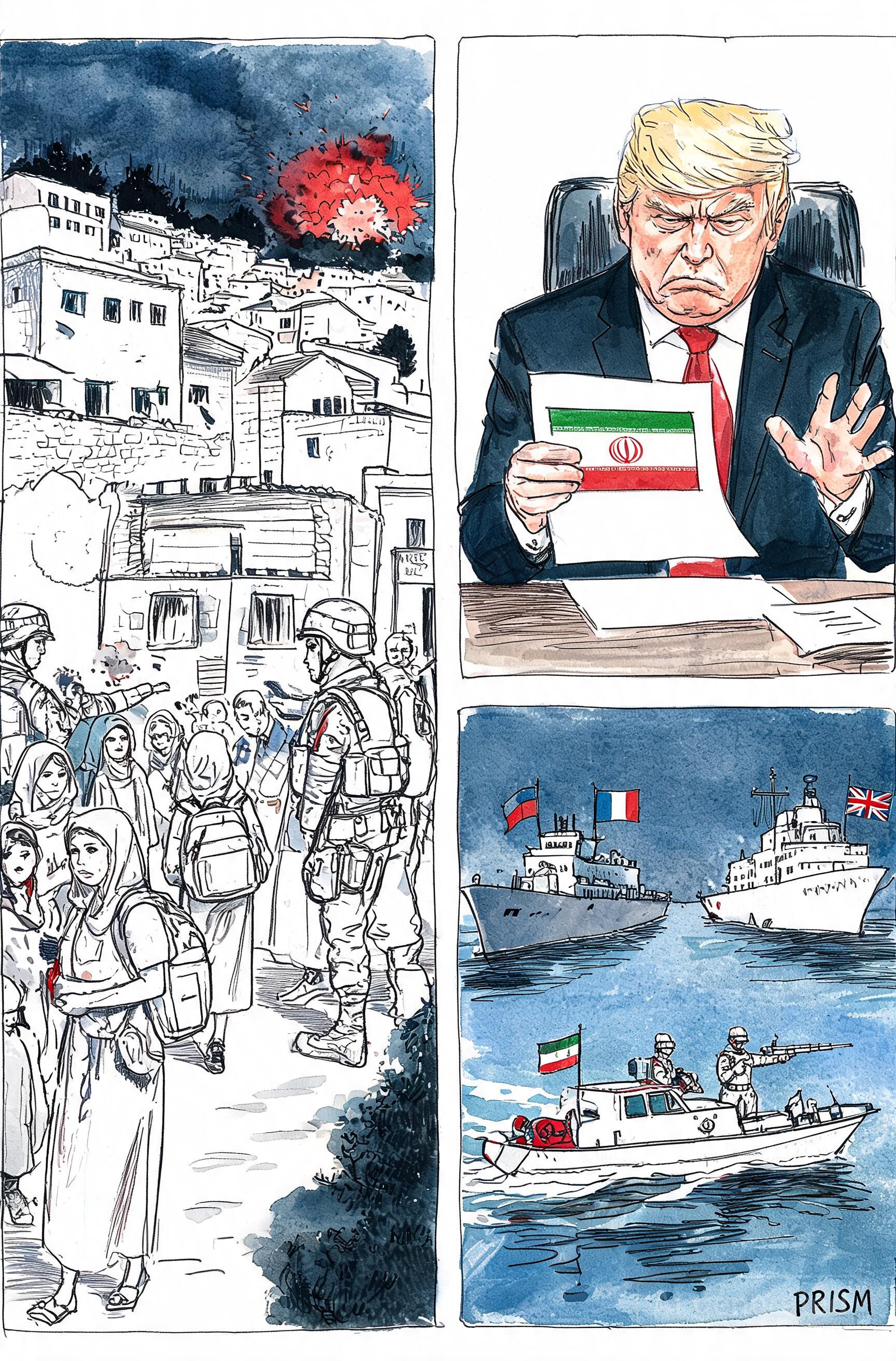 Israël élargit les évacuations au Liban-Sud tandis que Trump examine un plan de paix iranien