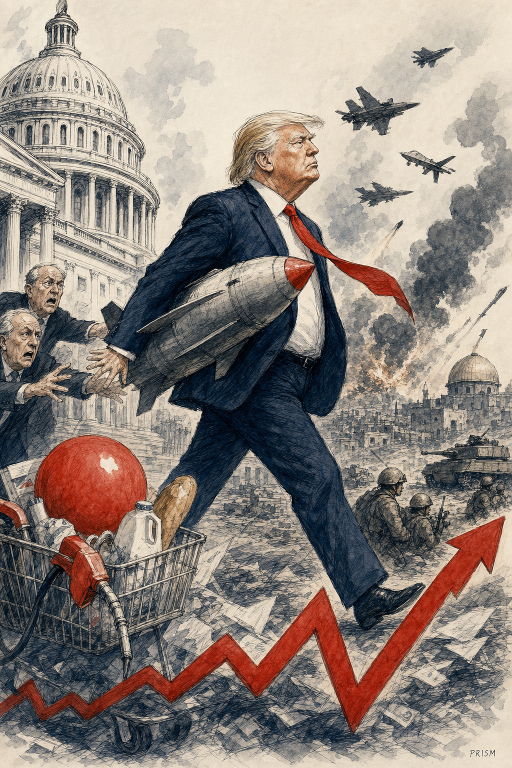 Donald Trump contourne le Congrès pour maintenir sa stratégie militaire contre l'Iran malgré l'inflation galopante.