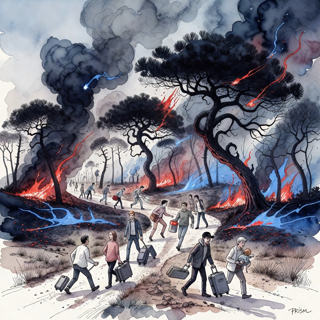 L'incendie d'Aldea del Fresno, à 60 km de Madrid, force l'évacuation préventive de 3 500 habitants.