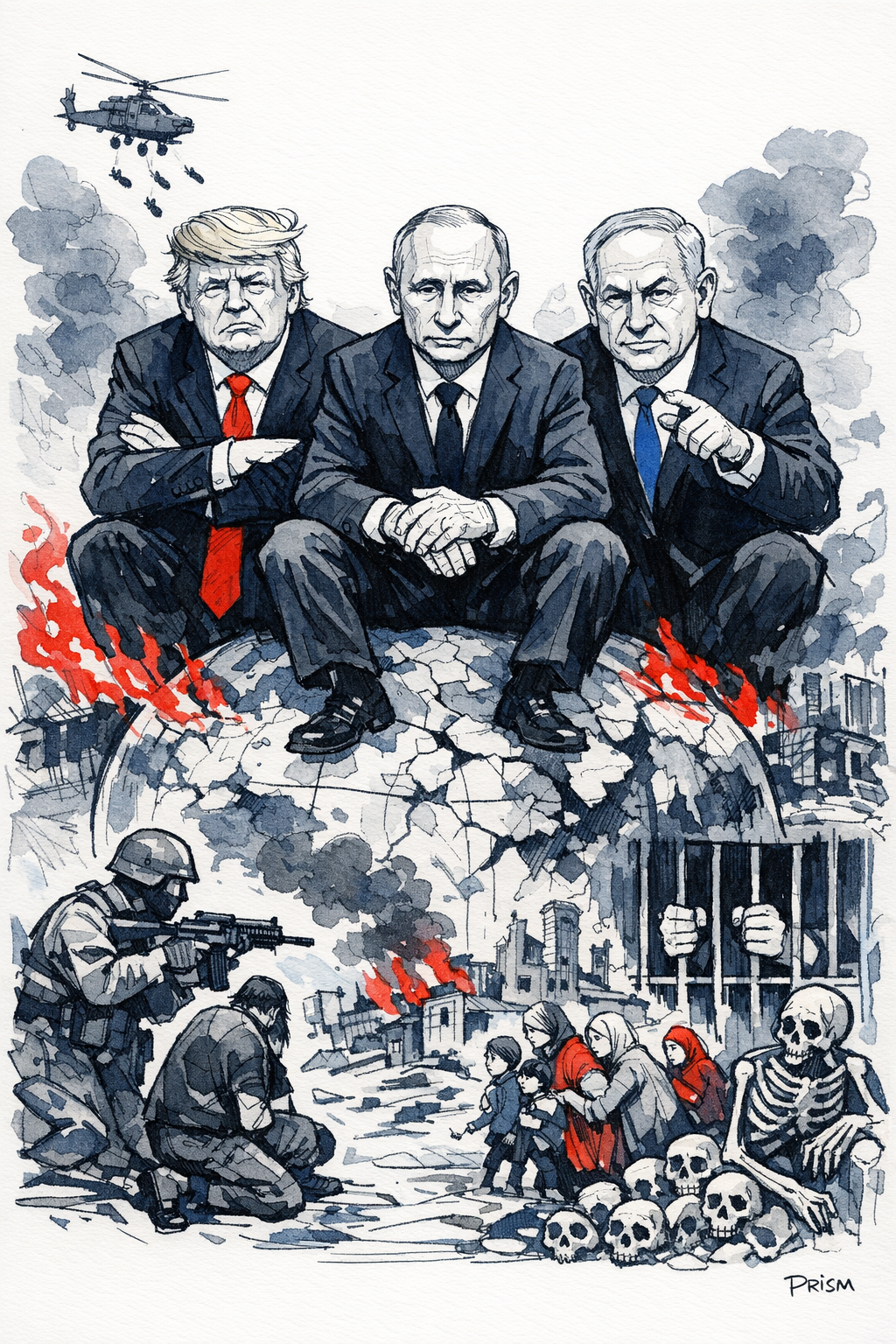 Amnesty International exhorte le monde à résister aux dirigeants "prédateurs" Trump, Poutine et Netanyahu