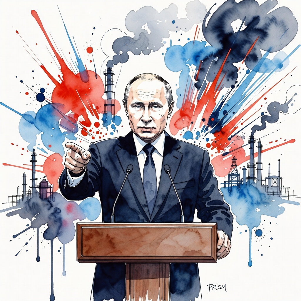 Vladimir Poutine promet de sécuriser les raffineries russes après les frappes ukrainiennes intensifiées.