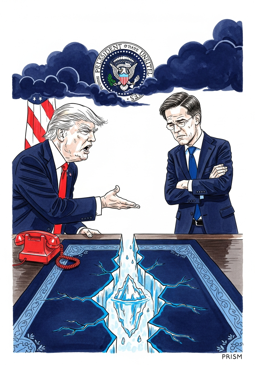 Donald Trump menace de retirer les troupes américaines d'Europe après un sommet glacial avec Mark Rutte.