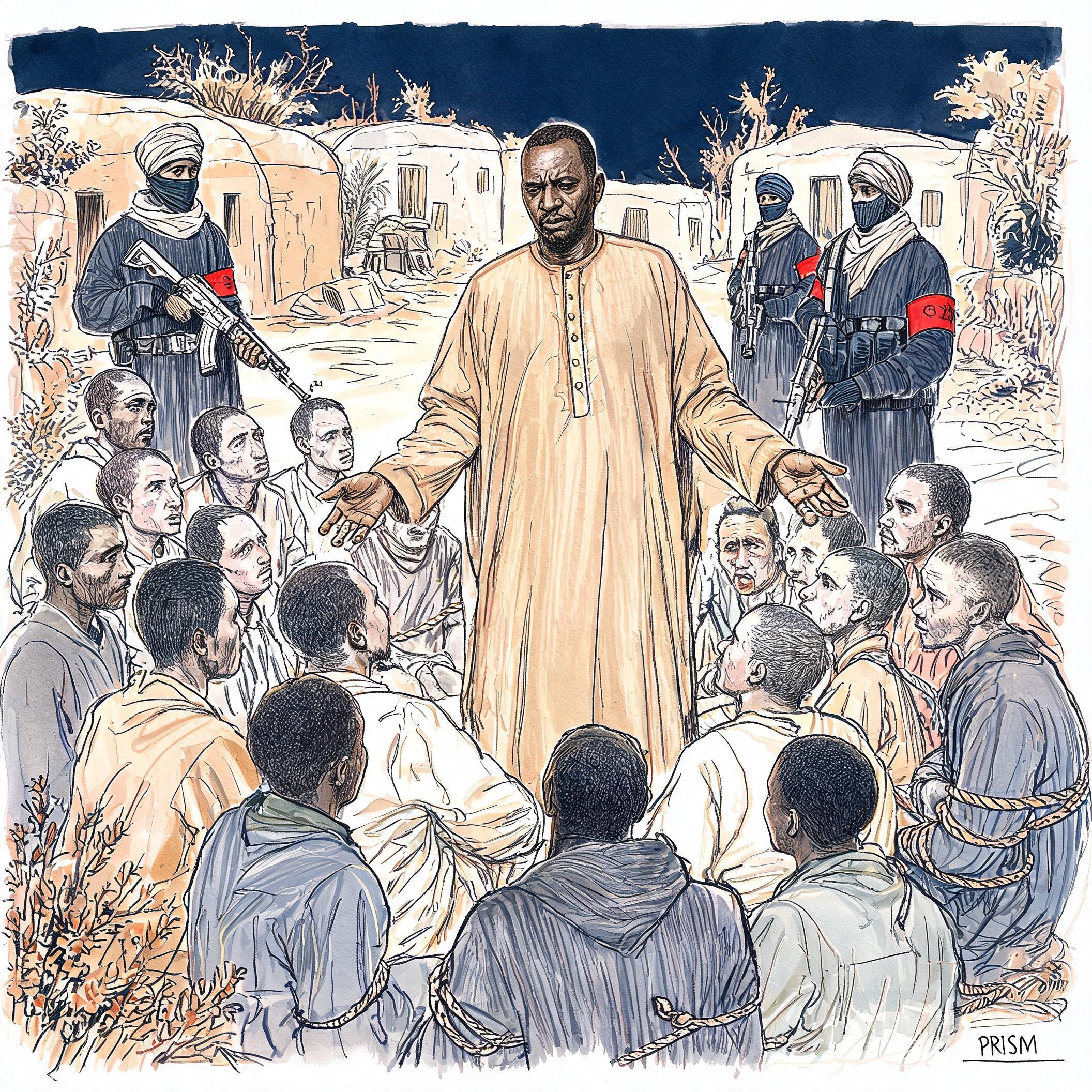 Opposant malien Oumar Mariko rencontre clandestinement 17 otages détenus par le groupe djihadiste JNIM