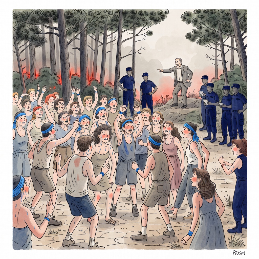 Deux mille fêtards participent à une rave-party illégale dans le Morbihan en pleine alerte canicule.