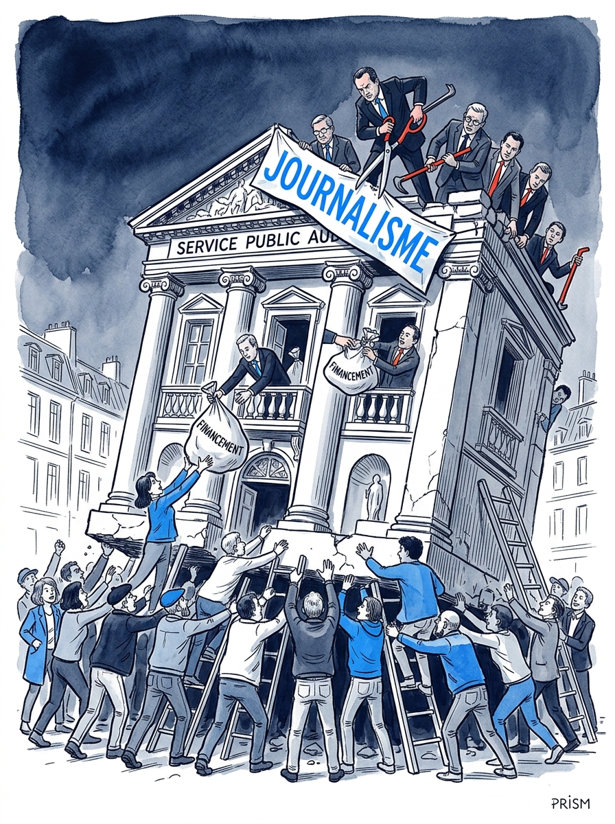 Neuf Français sur dix plébiscitent l'utilité du journalisme, consolidant la défense du service public audiovisuel.
