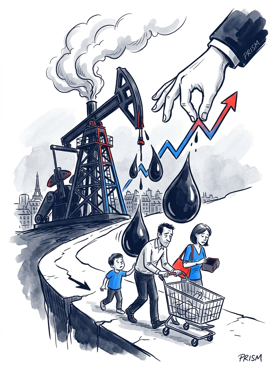 L'inflation française bondit à 1,7% en mars sous l'effet d'un choc pétrolier historique menaçant la croissance