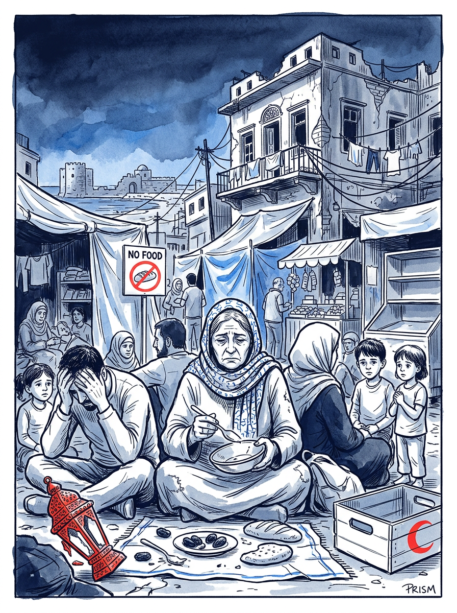 À Saïda, les déplacés libanais affrontent un Ramadan de privations extrêmes menaçant la cohésion sociale nationale.