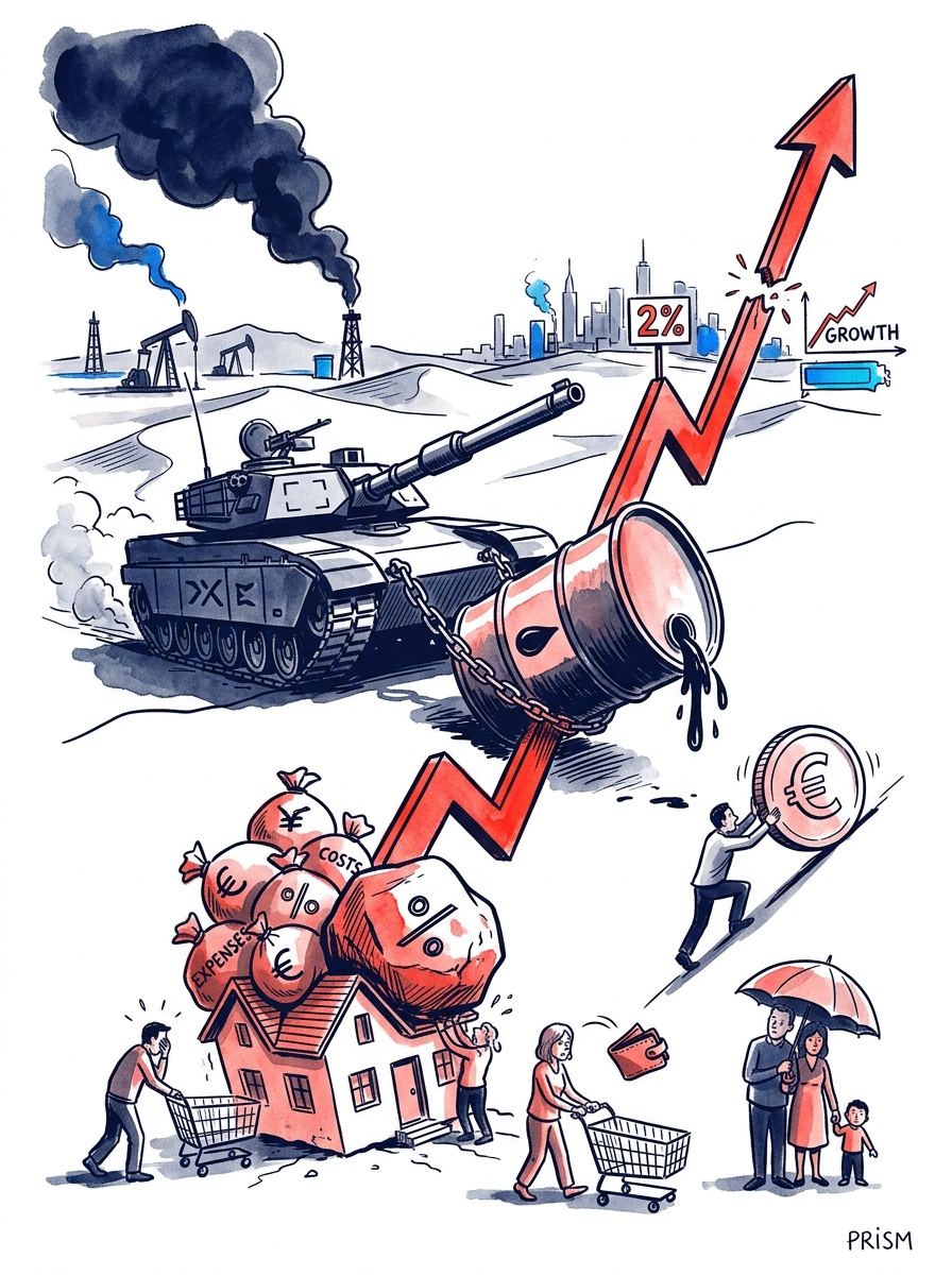 La guerre en Iran déclenche un choc pétrolier et une inflation durable pesant sur les ménages