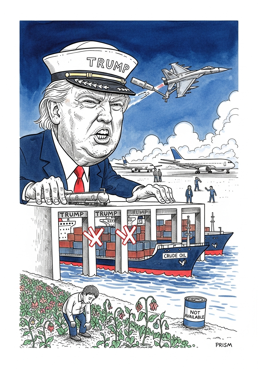 Le blocus des ports iraniens par Trump fait flamber le kérosène et menace la sécurité alimentaire mondiale