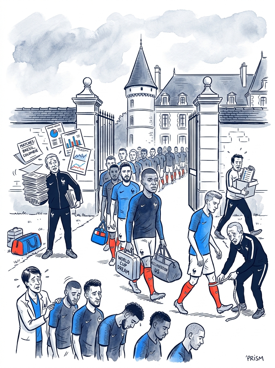 L'équipe de France lance son ultime préparation à Clairefontaine avec Maxence Lacroix avant le Mondial 2026