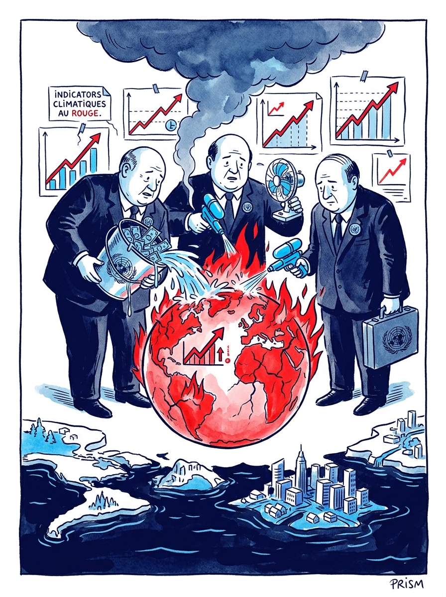 L'ONU confirme une accumulation de chaleur record en 2025, menaçant la stabilité climatique mondiale durablement.